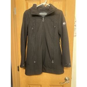Calvin Klein Women’s Soft Shell Water Resistant Removable Hood Jacket Size S